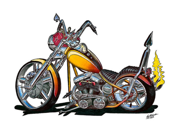 600x451 Chopper Drawings Fine Art America