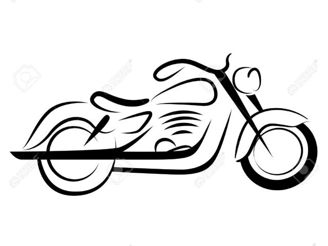 640x480 Free Drawn Motorcycle, Download Free Clip Art