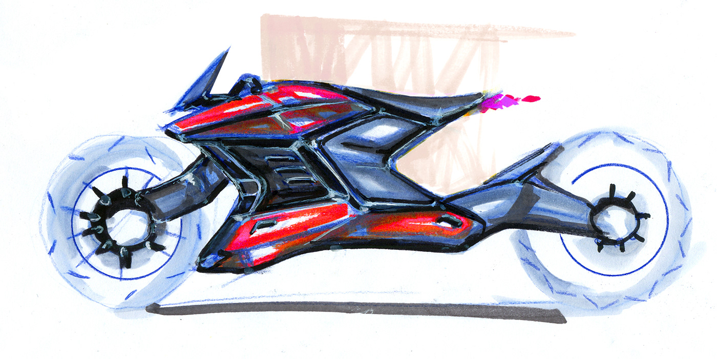1400x701 Motorcycle Sketches On Behance