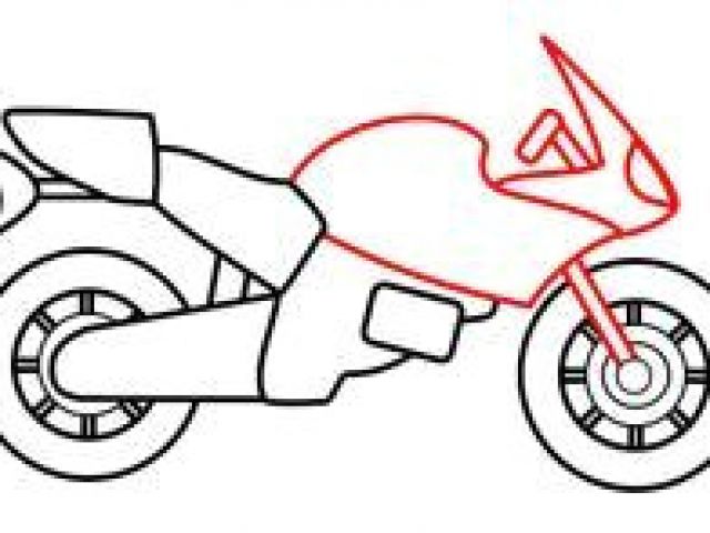 640x480 Drawing A Cartoon Motorcycle Drawing A Cartoon Motorcycle