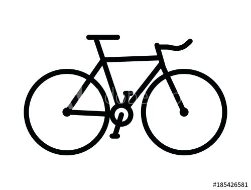 500x378 Bike Drawing Simple Simple Bicycle Silhouette Simple Vector