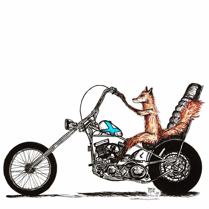 Fantastic Ideas Easy Fox Dirt Bike Drawing.