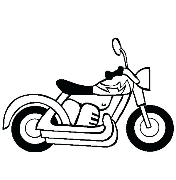 600x612 Motorcycle Coloring Pages Printable Enjoy Motorbike Easy