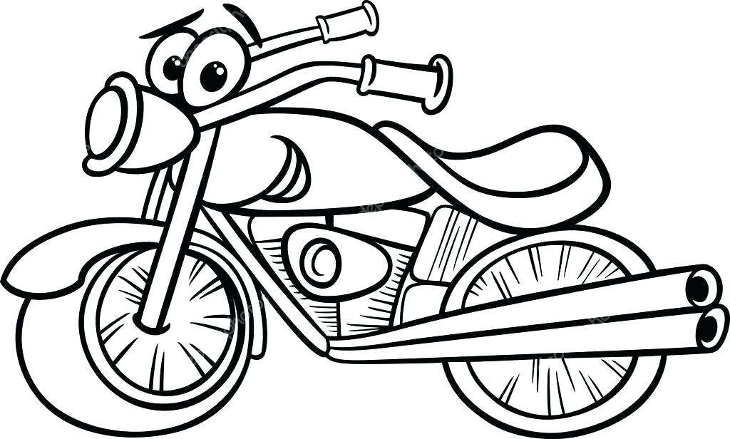 1024x616 Motorcycle Drawing For Kids Free Printable Motorcycle Coloring