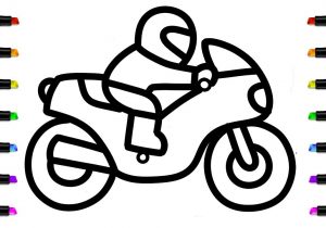 300x210 Motorcycle Drawing For Kids And Bike Drawing Easy Easy Motorcycle