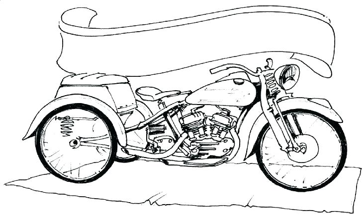 732x440 Bike Coloring Pages Dirt Color Kids To Print Motorcycle For Online