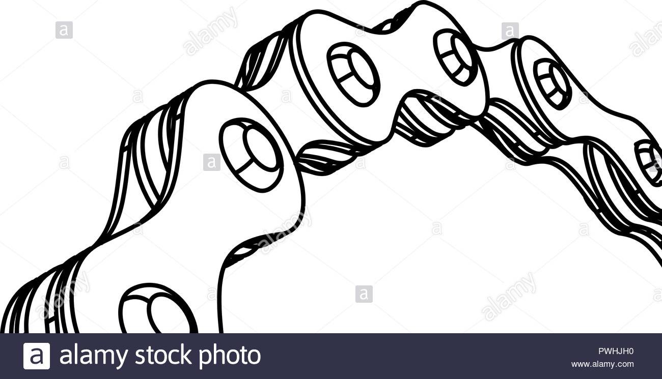 1300x745 Huge Collection Of 'bike Chain Drawing' Download More Than