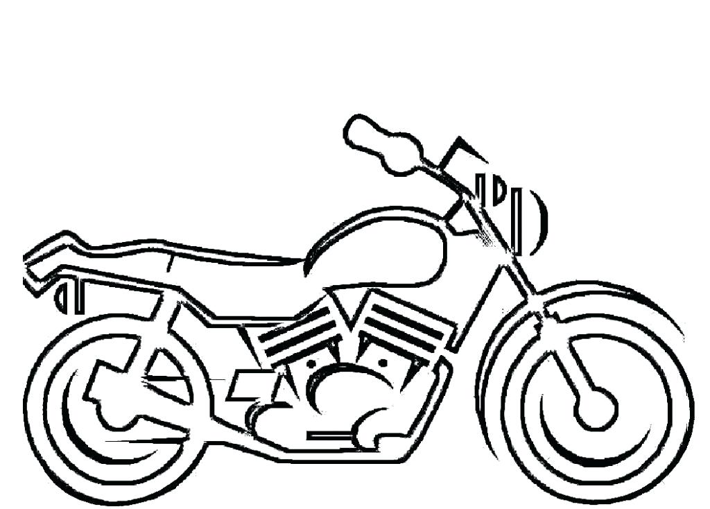 1024x734 How To Draw A Motorcycle For Kids Running