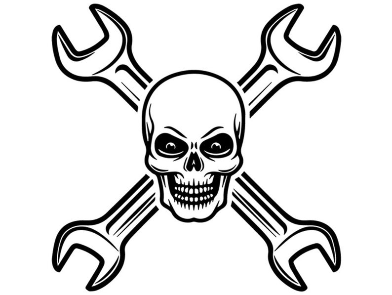 794x597 Mechanic Logo Wrench Engine Auto Car Part Biker Motorcycle Etsy