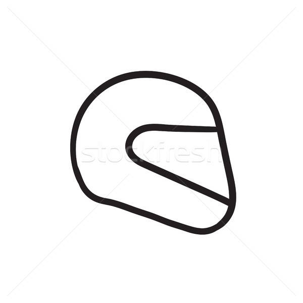 600x600 motorcycle helmet sketch icon vector illustration andrei