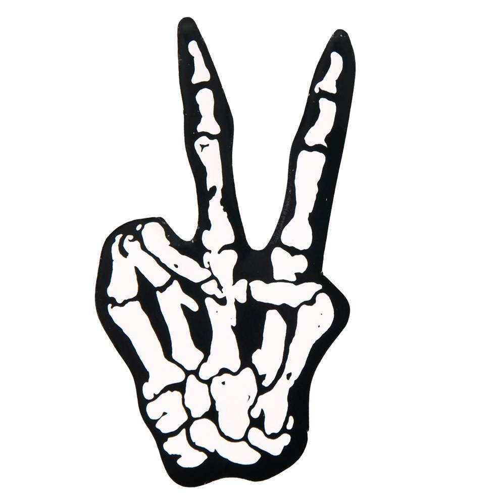 994x994 Skeleton Fingers Motorcycle Helmet Sticker