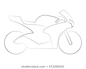 347x280 Huge Collection Of 'motorcycle Outline Drawing' Download More