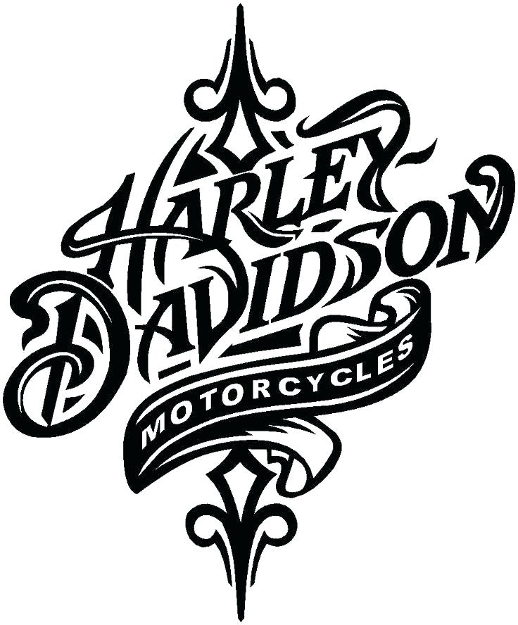 736x888 Harley Logo Outline Motorcycle Coloring Book As Well As Motorcycle