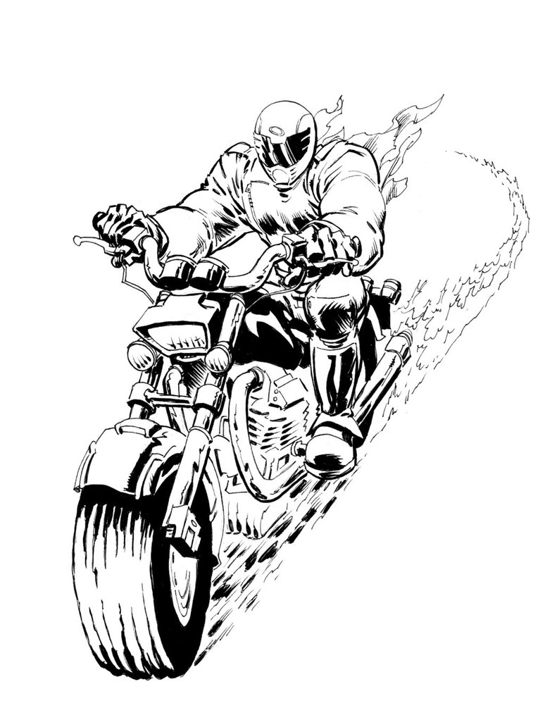 Motorcycle Outline Drawing | Free download on ClipArtMag