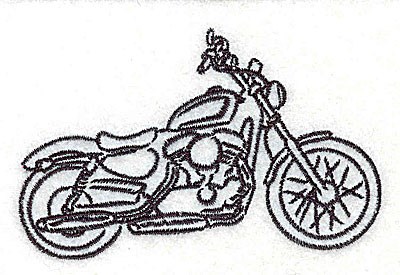 400x275 Motorcycle Outline Embroidery Designs, Machine Embroidery Designs