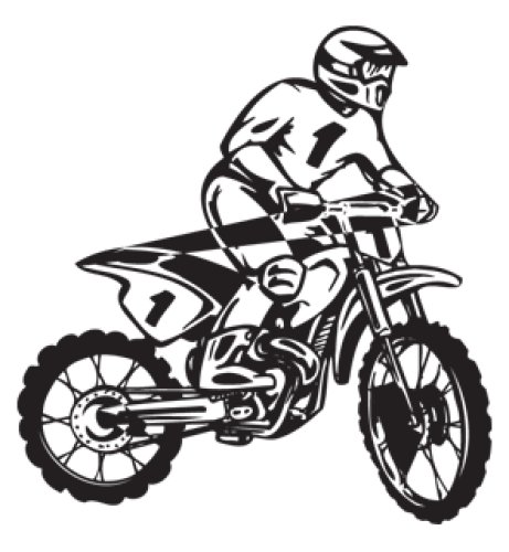 461x500 Style And Apply Dirt Bike Rider Wall Decal Wayfair