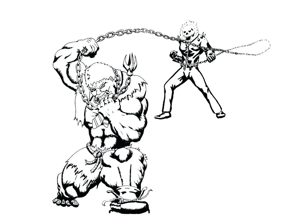 1024x744 Ghost Rider Coloring