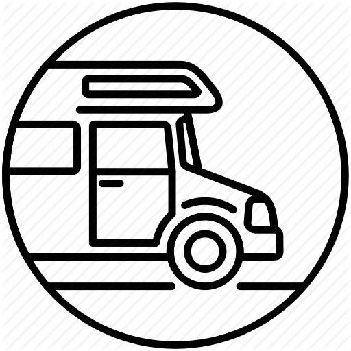 512x512 c camper, camping, holiday, house, house van, motorhome icon