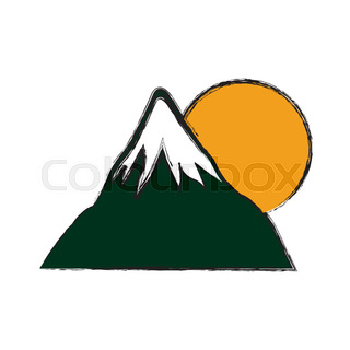 320x320 Drawing Mount Fuji Japan Landscape Stock Vector Colourbox