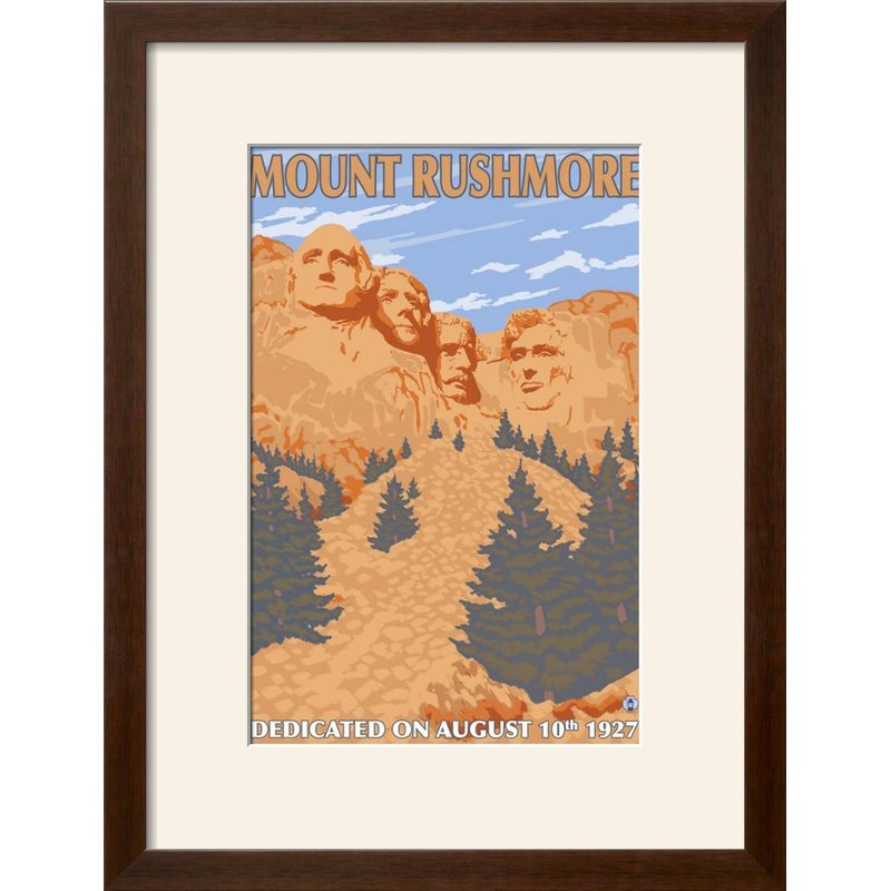 800x800 'mount rushmore national park, south dakota' framed