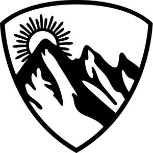 300x300 Mountain And Sun Badge Good As It Gifts