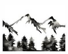 236x187 Mountain Tattoo And Trees Crafty Art, Mountain Paintings