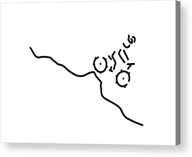 651x534 mountain bike downhill mtb biker acrylic print