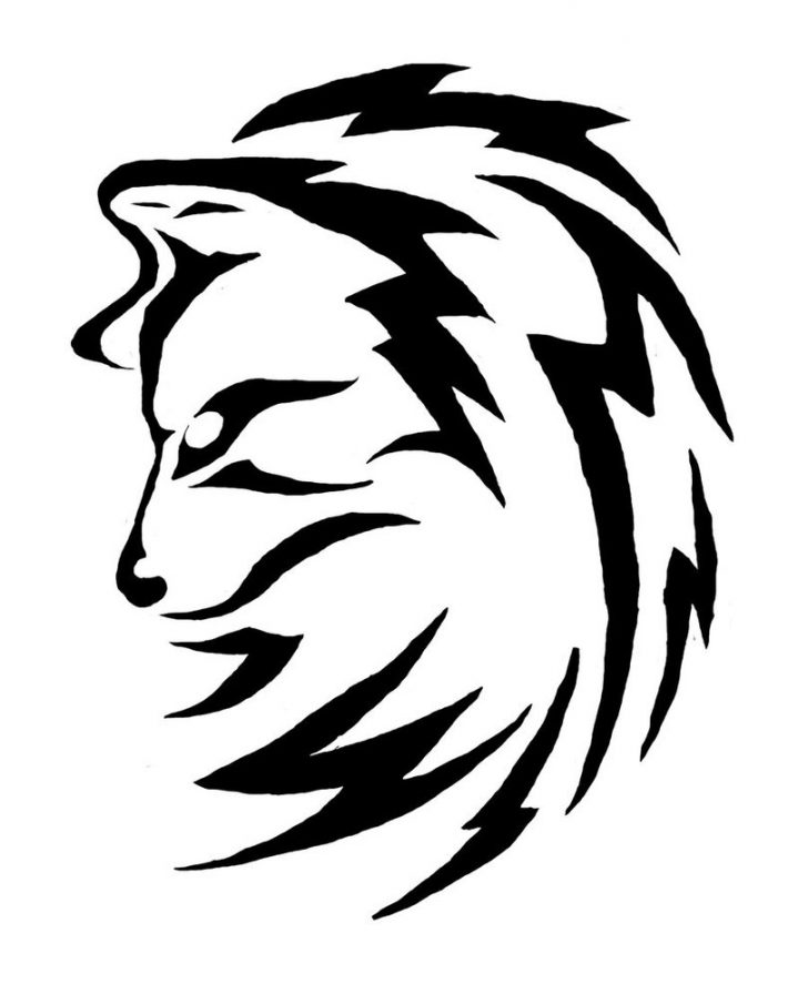 728x887 Mountain Drawing Black And White Simple Lion Sun Range I Fertility