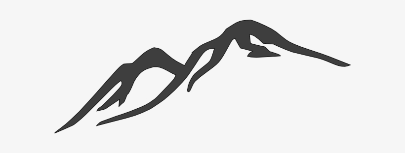 820x311 Mountain Silhouette Black And White At Getdrawings