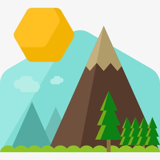 512x512 Mountain Cartoon Free Download Clip Art