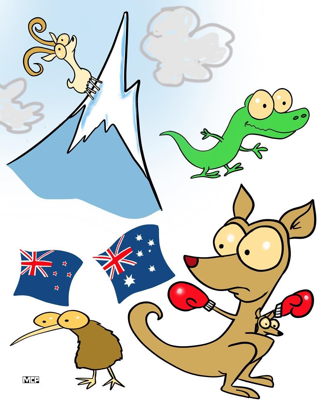 1080x1344 Saturday Night Doodles With Kiwi Bird, Kangaroo, Alligator