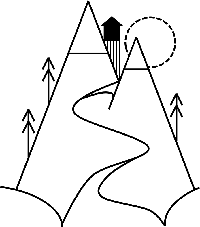 694x789 Hd Background Drawing Mountain