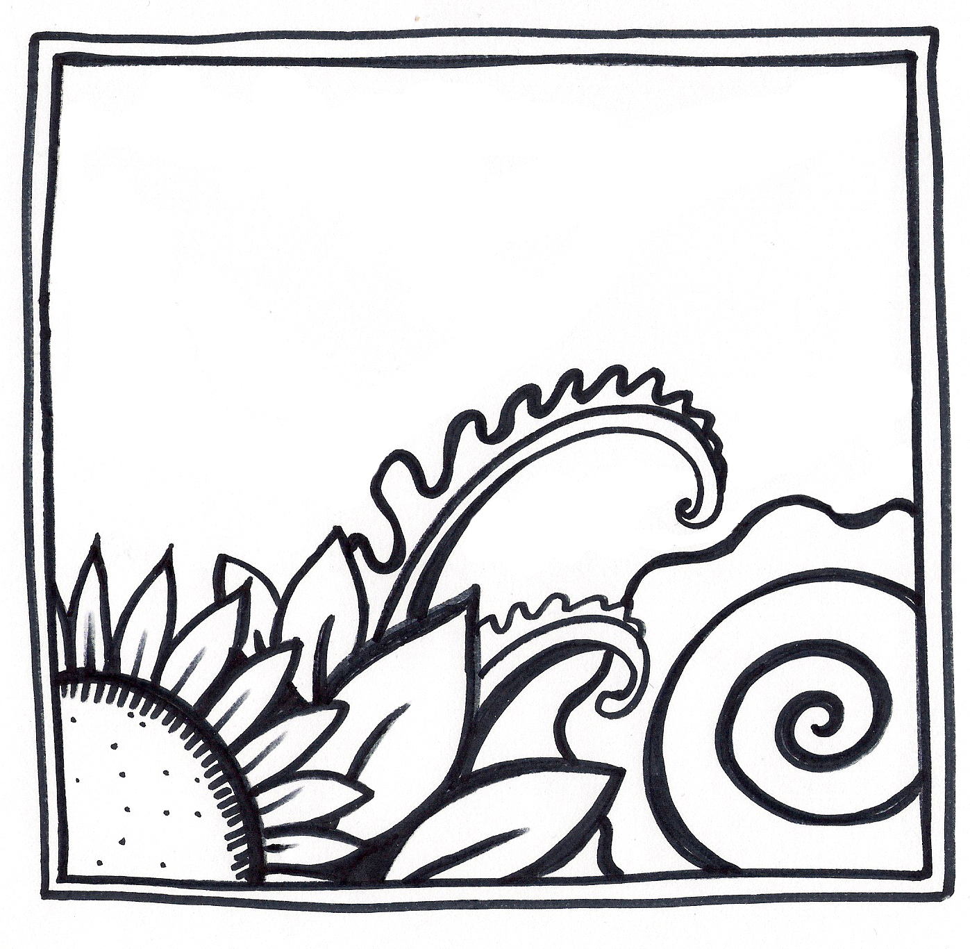 1397x1366 Mountain Drawing Distance For Free Download