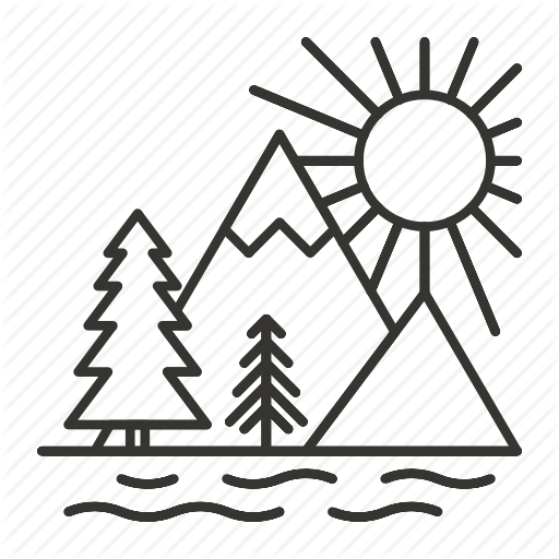 512x512 Forrest Drawing Mountains Transparent Png Clipart Free Download