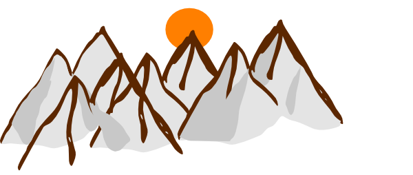 600x254 Mountain Range Clipart