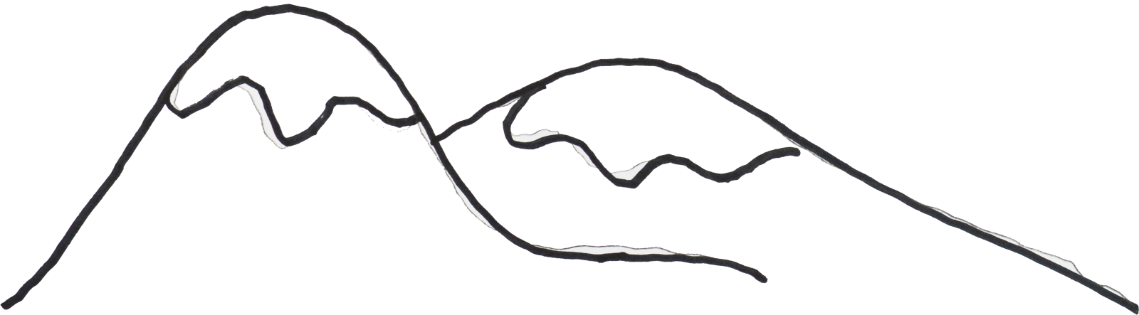 1600x443 Drawing Hills Fold Mountain Huge Freebie! Download