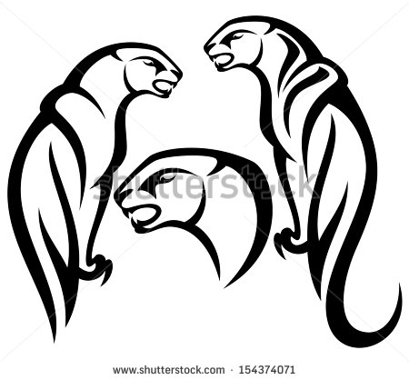 450x418 Black And White Mountain Outline