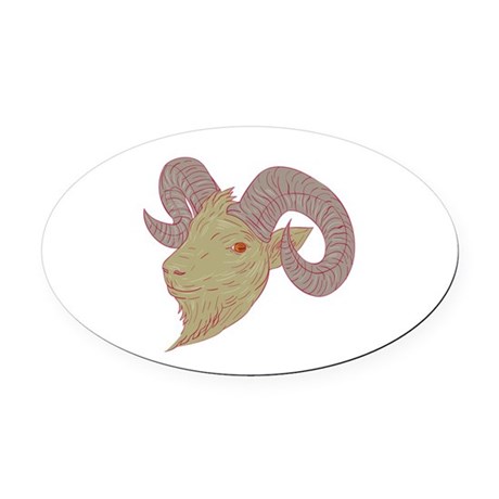 460x460 Goat Head Car Magnets