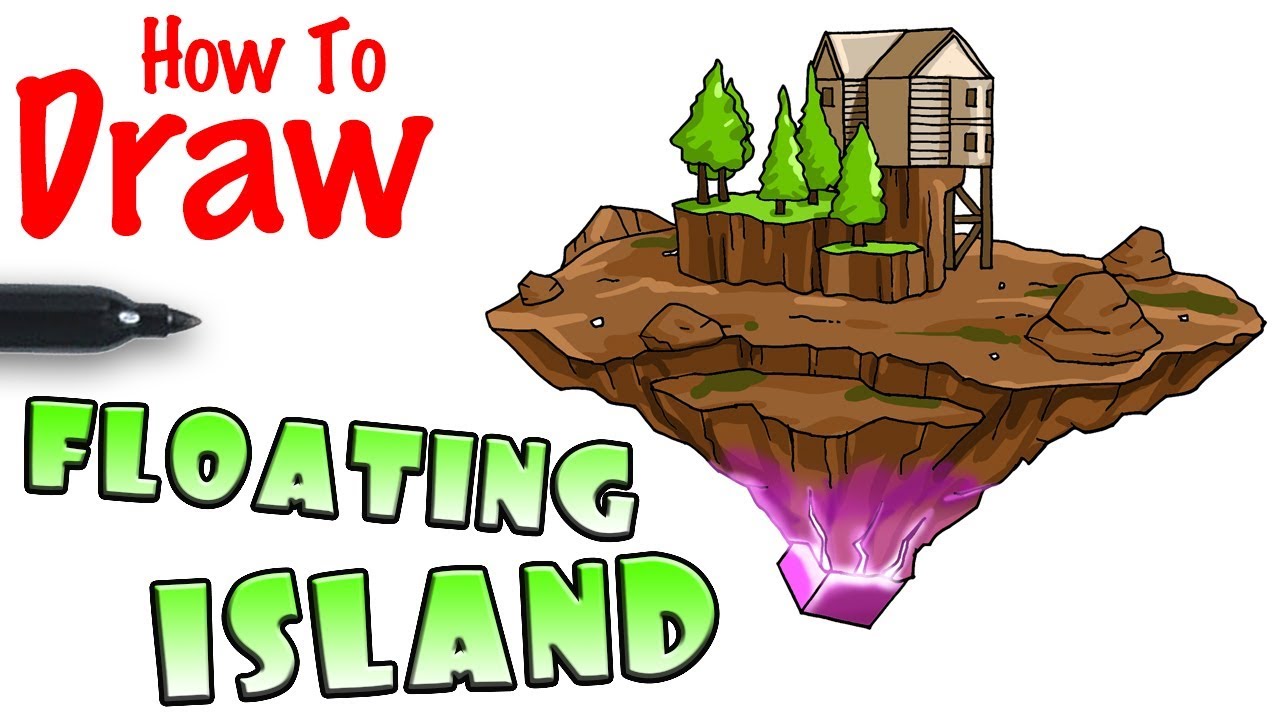 1280x720 How To Draw The Floating Island Fortnite