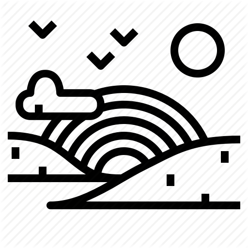 512x512 Landscape, Mountain, Nature, Rainbow Icon