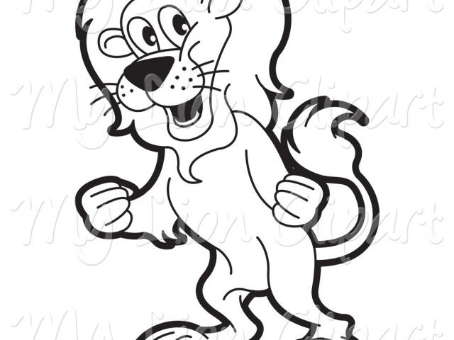 640x480 Mountain Lion Clipart Jungle Drawing