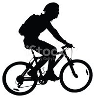 194x199 Man Riding Mountain Bike Stock Vectors