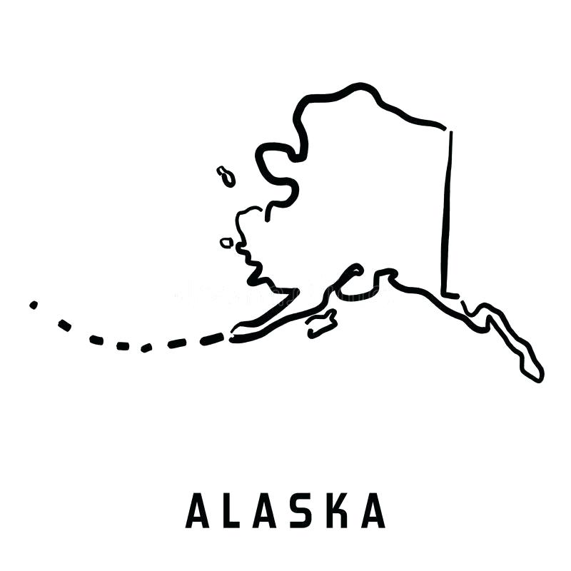 800x800 Alaska Outline State Outline Mountain Themed Maze Labyrinth