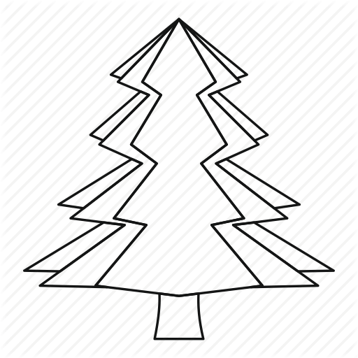 512x512 Canada, Fir, Line, Mountain, Outline, Thin, Tree Icon