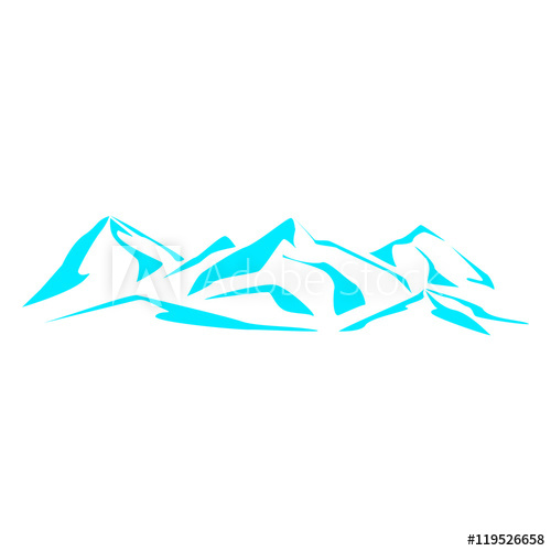 500x500 Drawing The Mountain Range