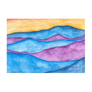 300x300 Mountain Range Drawing