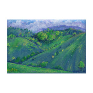 300x300 Landscape In The Mountains Drawing Drawing