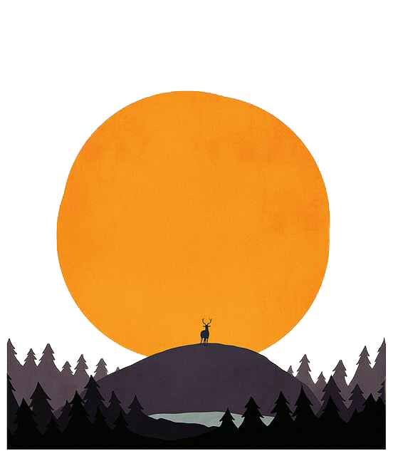 Mountain Silhouette Drawing