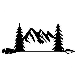 300x300 Mountain Arrow Sketch Book Ideas Silhouette Design, Mountain