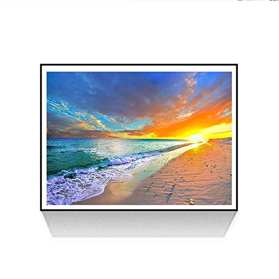569x569 Diamond Painting Rhinestone Sunset Beach Sky
